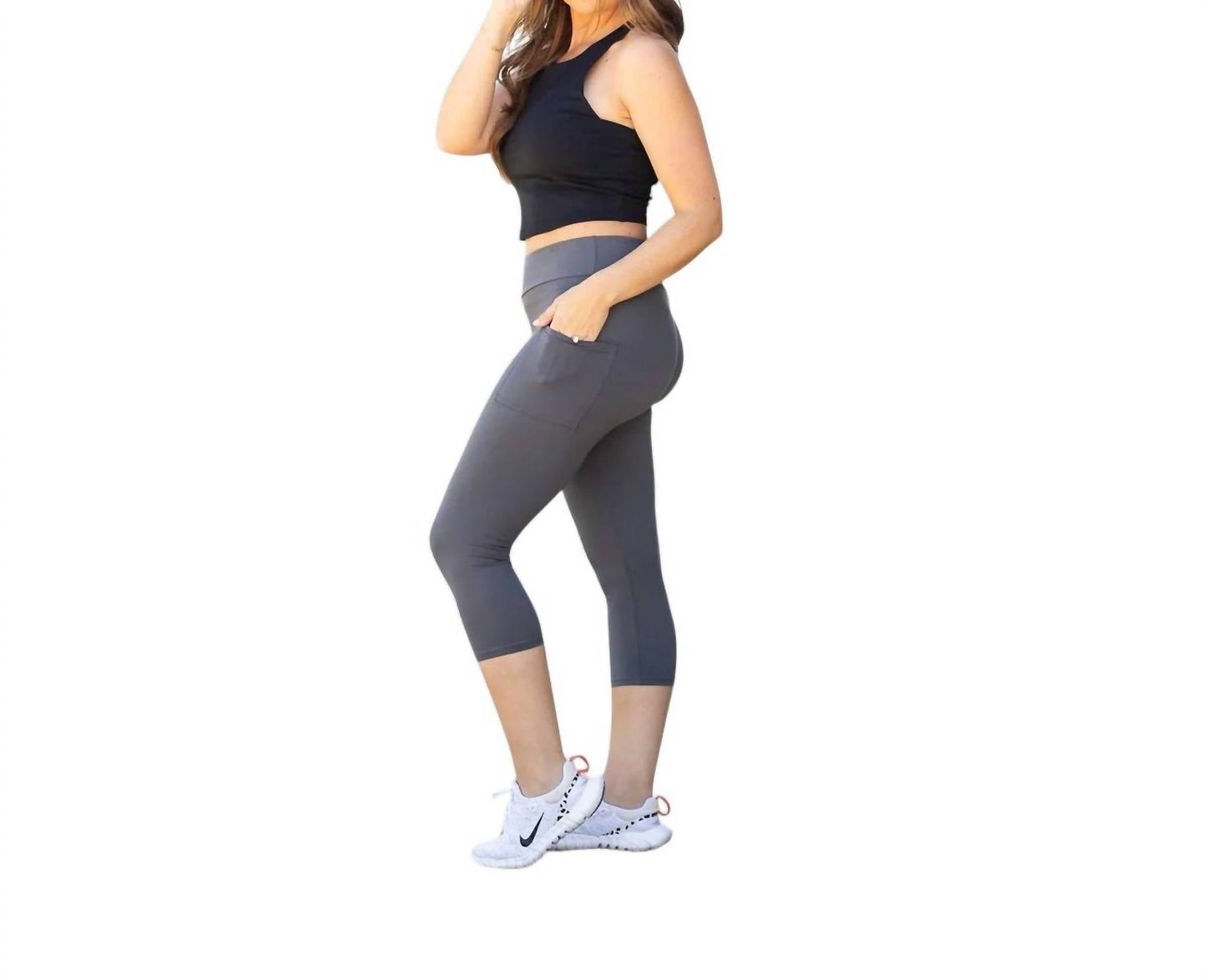 Julia Rose - Capri Leggings With Pockets