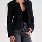 Elan - Tweed Structured Cropped Jacket