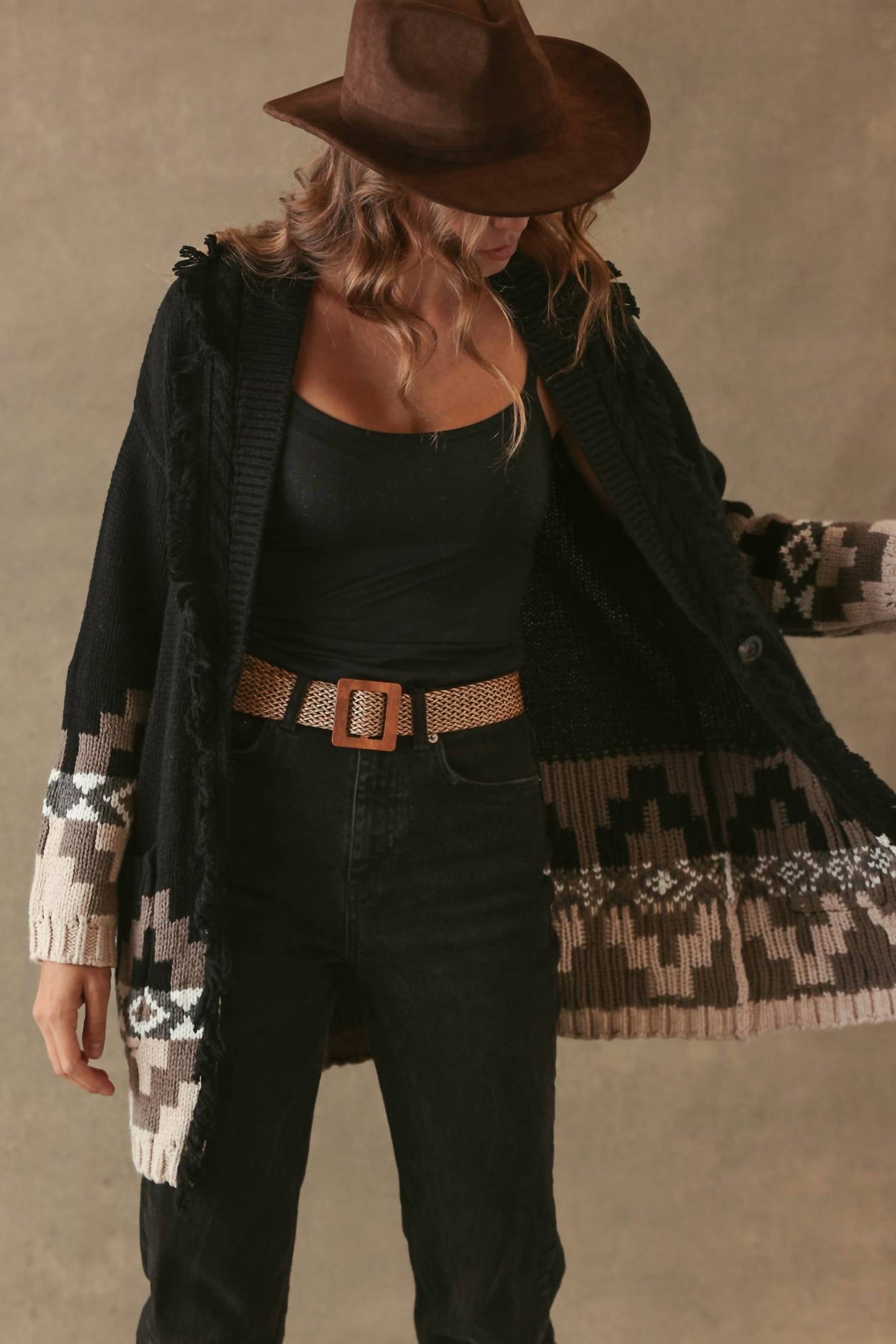 27 Miles Malibu - Demeree Cardigan With Southwestern Pattern