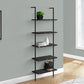 5-Tier Ladder Bookshelf with Marble Look for Office & Home