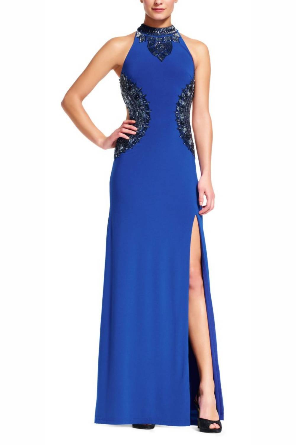 Adrianna Papell - Beaded Sheer Gown