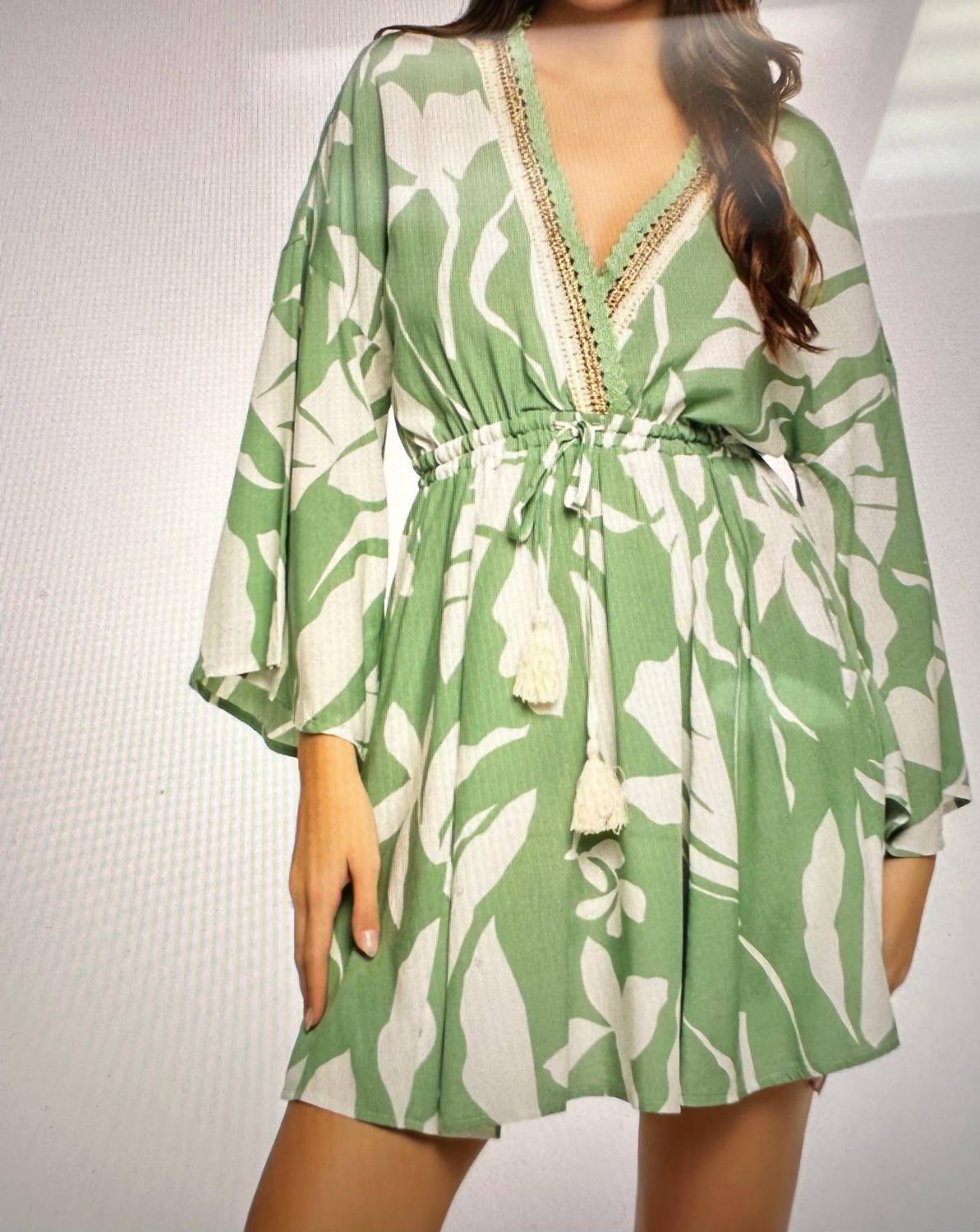 Surf Gypsy - Leaf Printed Dress