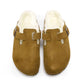Birkenstock - Women's Boston Shearling Suede Clogs