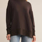 Z Supply - Sable Luxe Rib Mock Neck Sweatshirt