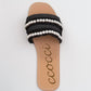 Ccocci - Women's Pearl Embellished Tweed Sandals