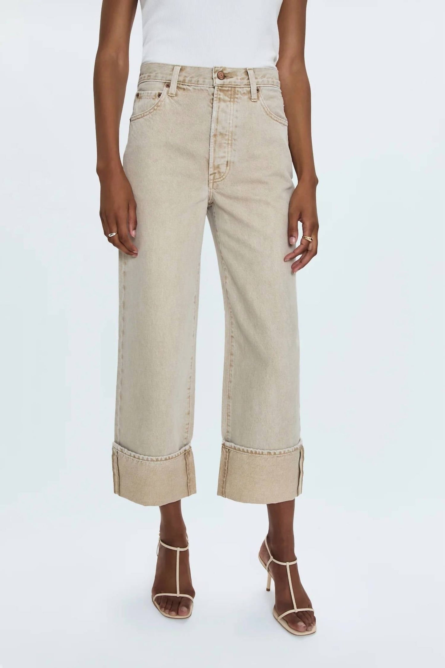 Pistola - Ryder High Rise Cuffed Straight Jeans