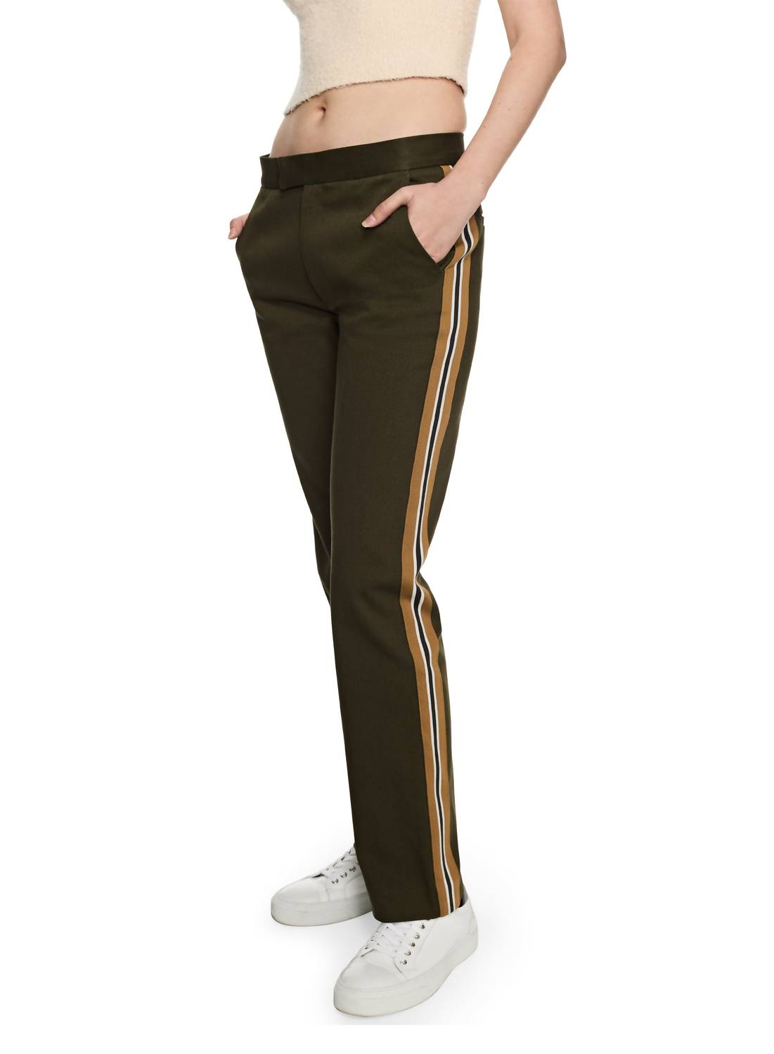 On This Day - Tuxedo Pants With Side Tape Detail