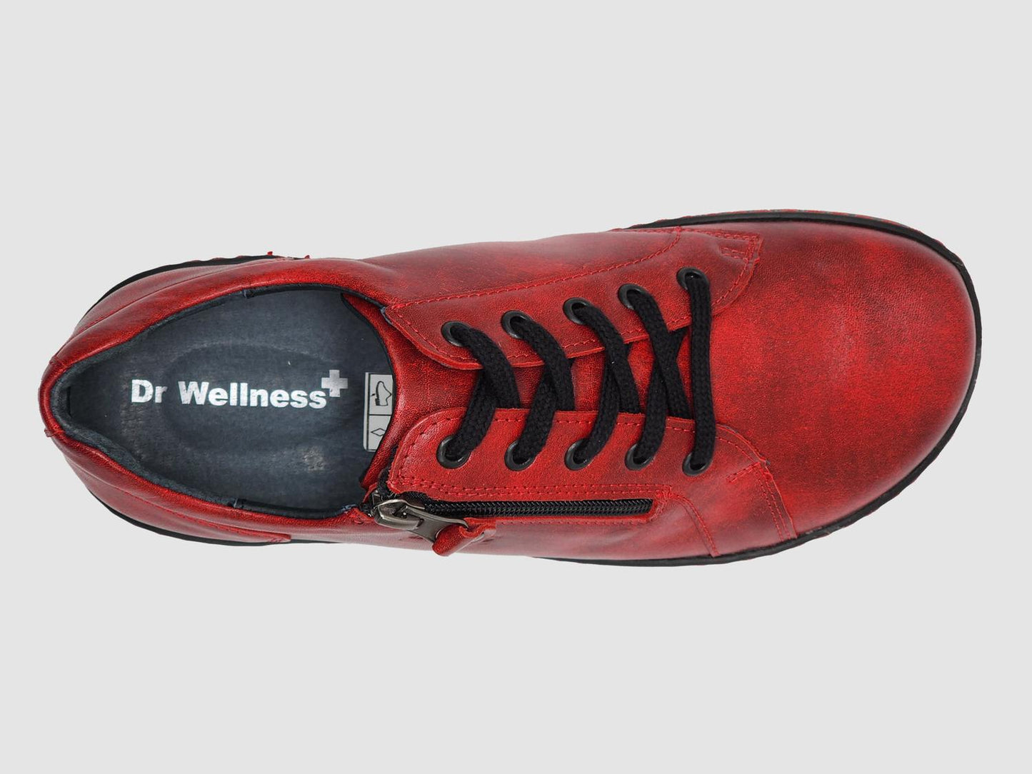 Kcr Group - Women's Dr Wellness Zip-Up Leather Shoes