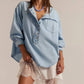 Free People - Denim Dreaming Pullover