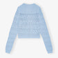 Ganni - Cotton Mix Tie String Cardigan