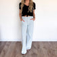 Daze - Zaria Wide Leg Pinstripe Jeans