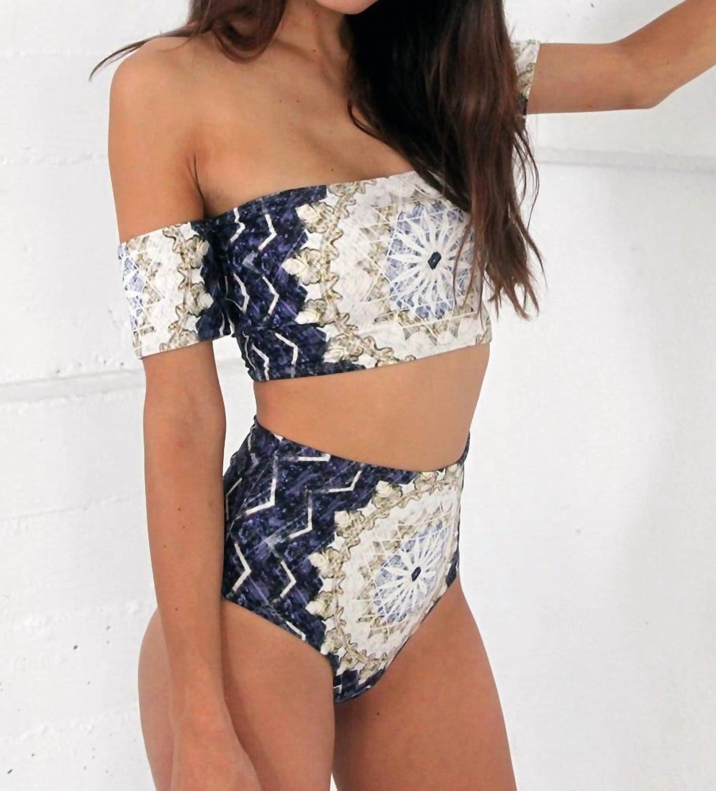 Wolven - Reverie Reversible High-waisted Bikini Bottom