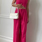 Lucy Paris - Tia Linen Pleated Wide Leg Pants
