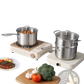 2.5 Qt Stainless Steel Saucepan with Steamer Basket