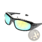 2 Pack Padded Motorcycle Riding Glasses with Uv400 Mirror Lenses