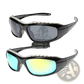 2 Pack Padded Motorcycle Riding Glasses with Uv400 Mirror Lenses