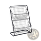 2 Tier Metal Wire Fruit Basket Kitchen Storage Rack
