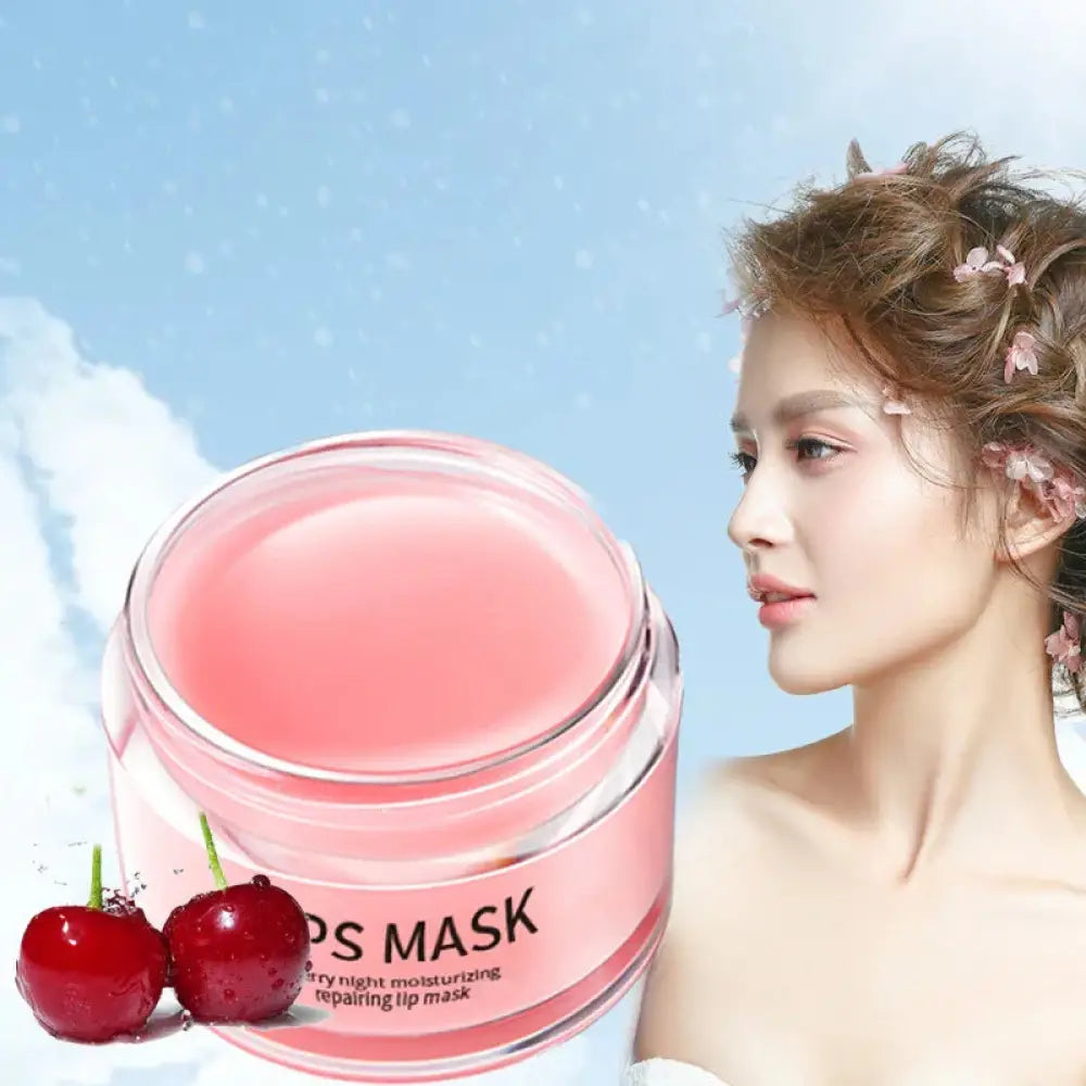 Cherry Moisturizing Night Lip Mask with Repairing Formula