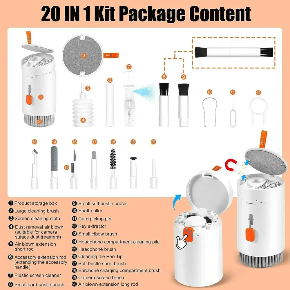 20-in-1 Universal Electronics and Keyboard Cleaning Kit