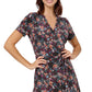Leota Women's Perfect Wrap Cap Sleeve Dress Black