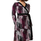Leota Women's Kara Wrap Dress Purple Size Small