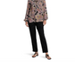LAUREN Ralph Lauren Print Pleated Georgette Tie-Neck Blouse Black