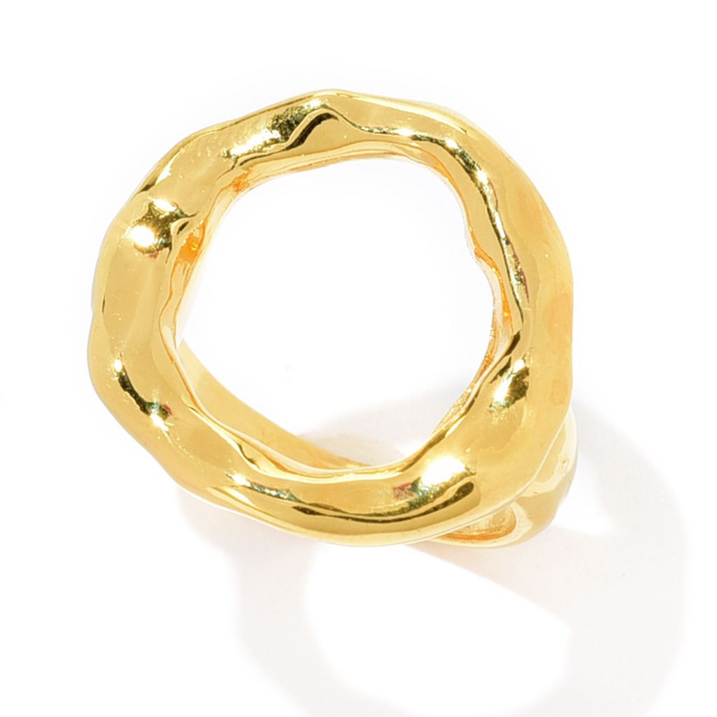 mayamar-24k-gold-plated-hammered-high-polished-circle-ring