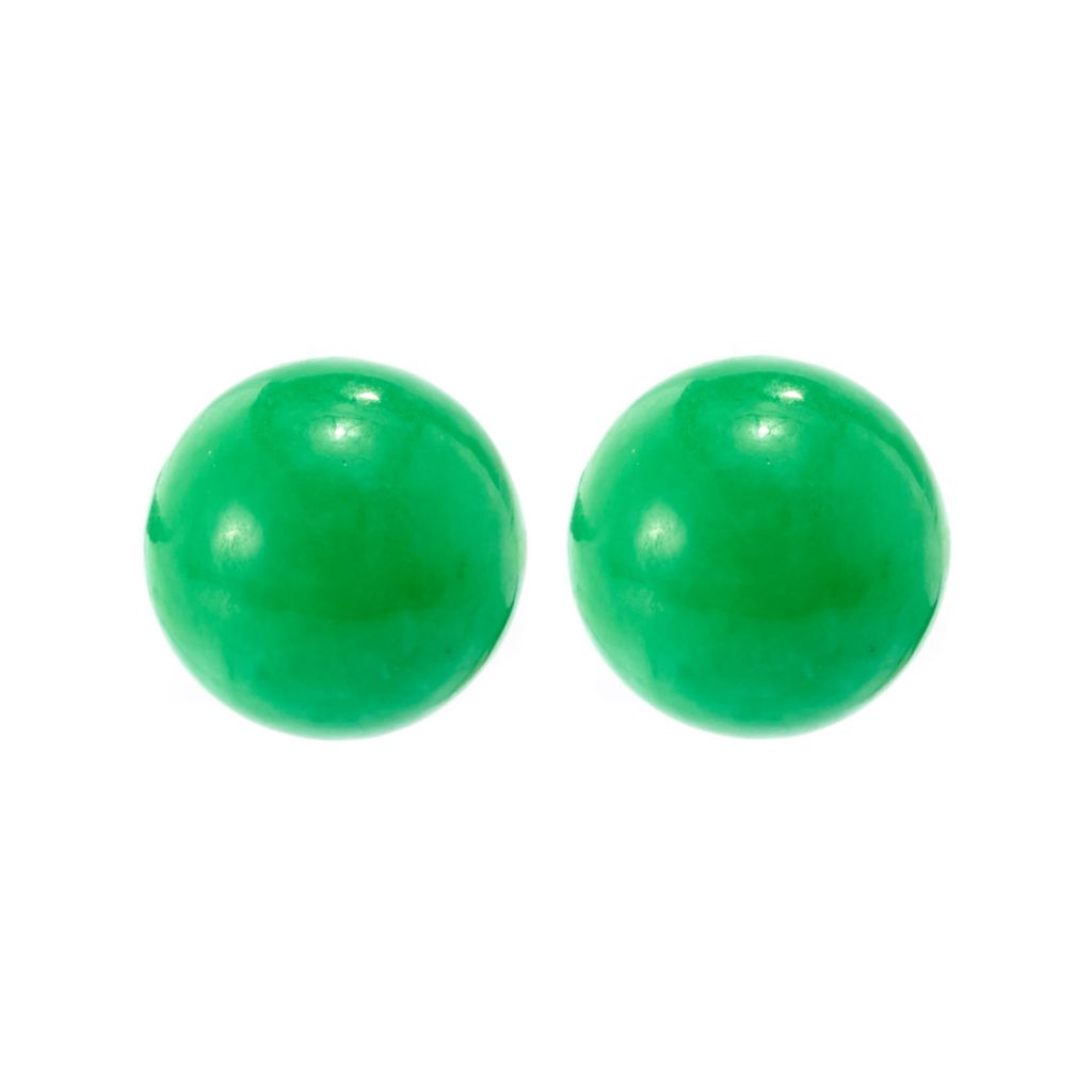 imperial-pearl-sterling-silver-12mm-dyed-green-jade-stud-earrings