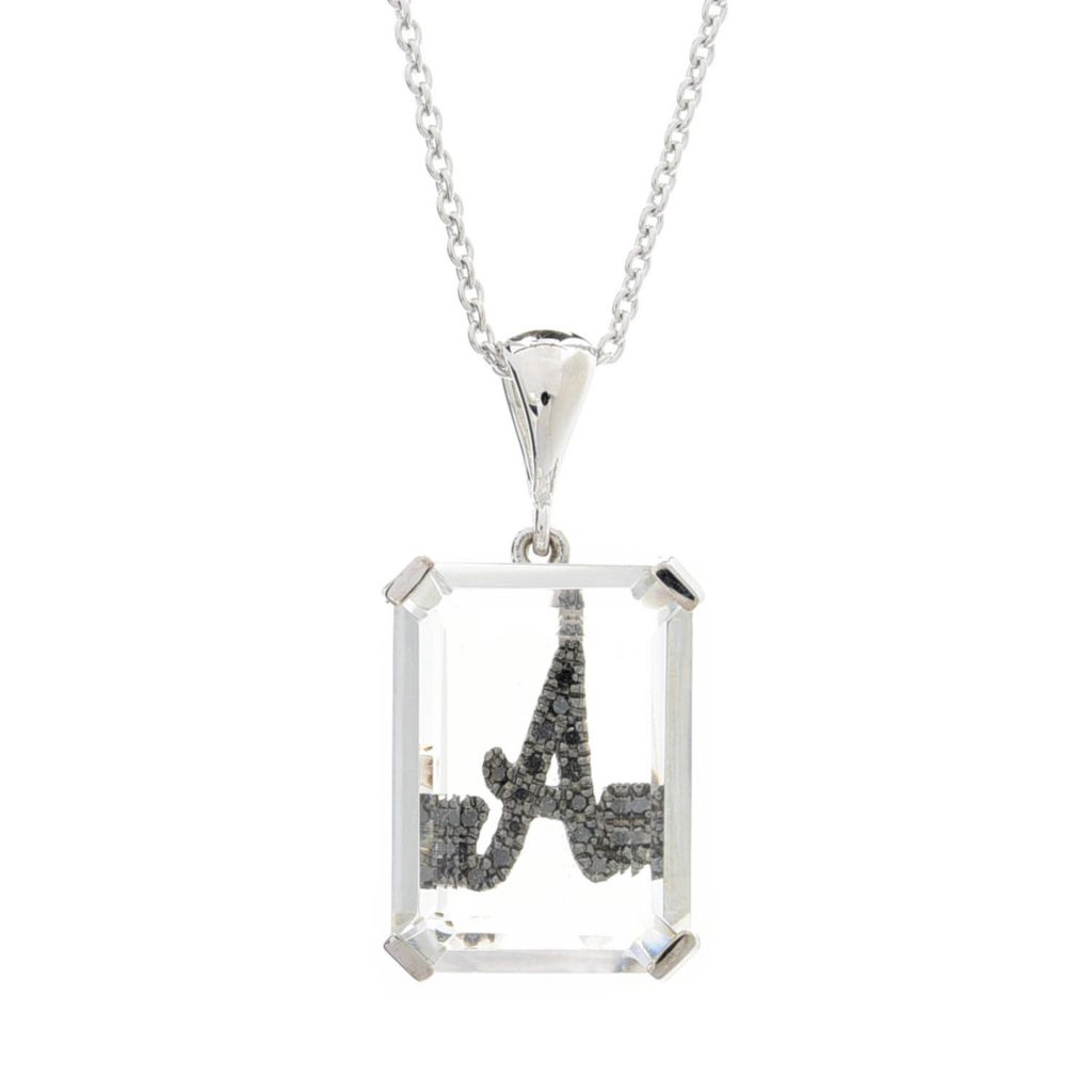 sterling-silver-18x13mm-white-quartz-black-diamond-initial-pendant-w-chain
