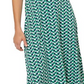 Leota Women's Amiya Geo Print Dress Green Size Medium