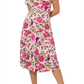 Leota Women's Amiya Midi Perfect Wrap Dress Pink