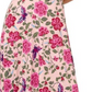 Leota Women's Amiya Floral Midi Dress Pink Size Medium