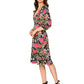 Leota Sweetheart Becca Dress Garden Party Black Multi
