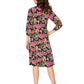 Leota Sweetheart Becca Dress Garden Party Black Multi