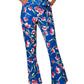 Leota Women's Gabriella Tie Waist Jumpsuit Blue Size Small