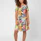 Leota Women's Maci Short Sleeve Jersey Dress Yellow Size X-Large
