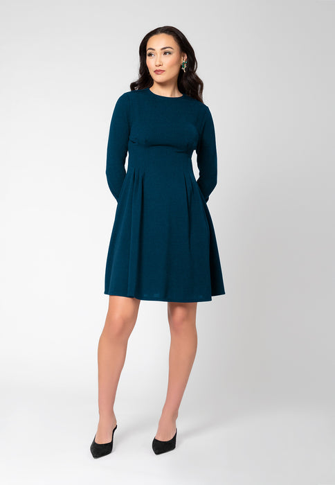 Leota Women's Lara Fit And Flare Dress Green Size Medium