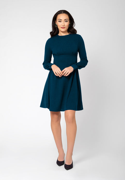 Leota Women's Lara Fit And Flare Dress Green Size Medium