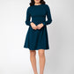 Leota Women's Lara Fit And Flare Dress Green Size X-Small