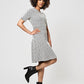 Leota Women's Lindsey In Ribbon Jacquard Dress  Gray