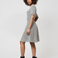 Leota Women's Lindsey In Ribbon Jacquard Dress  Gray