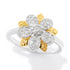 diamond-treasures-18k-gold-accented-0-36ctw-diamond-flower-ring
