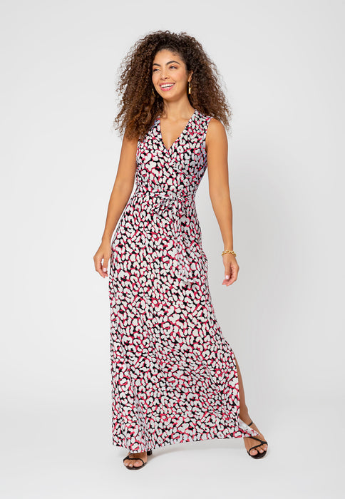 Leota Women's Sleeveless Perfect Wrap Maxi Dress White