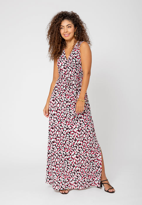 Leota Women's Sleeveless Perfect Wrap Maxi Dress White