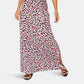 Leota Women's Sleeveless Perfect Wrap Maxi Dress in Brushstroke Leopard Fruit Dove  White