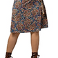 Leota Banded Perfect Wrap Dress Blue Size XXL