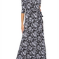 Leota Women's Perfect Maxi Wrap Dress Black Size Small