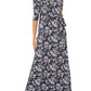 Leota Women's Perfect Maxi Wrap Dress Black Size X-Small