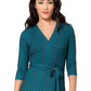 Leota Women's Perfect Wrap Maxi Dress Green Size S