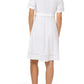 Leota Genesis Eyelet Jersey Dress White Size XL